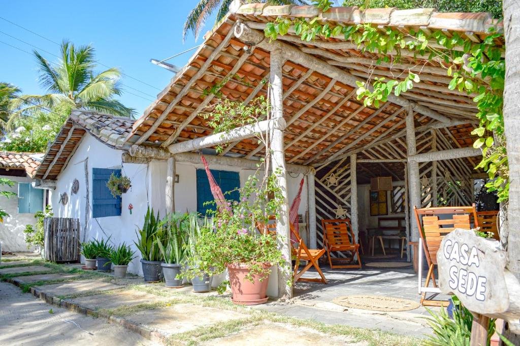 Vista da frente da Pousada Pedaço do Paraíso em pousadas em Barra Grande.