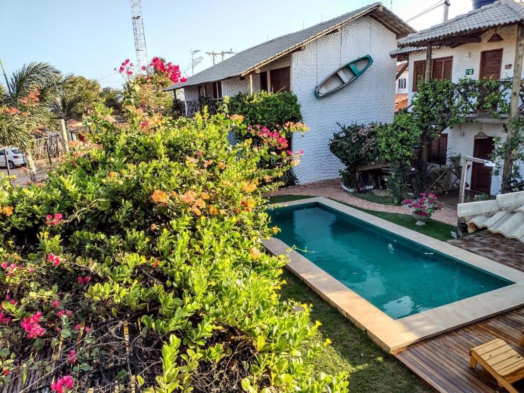 Vista da Pousada Barra del Mundo no Litoral do Piauí.