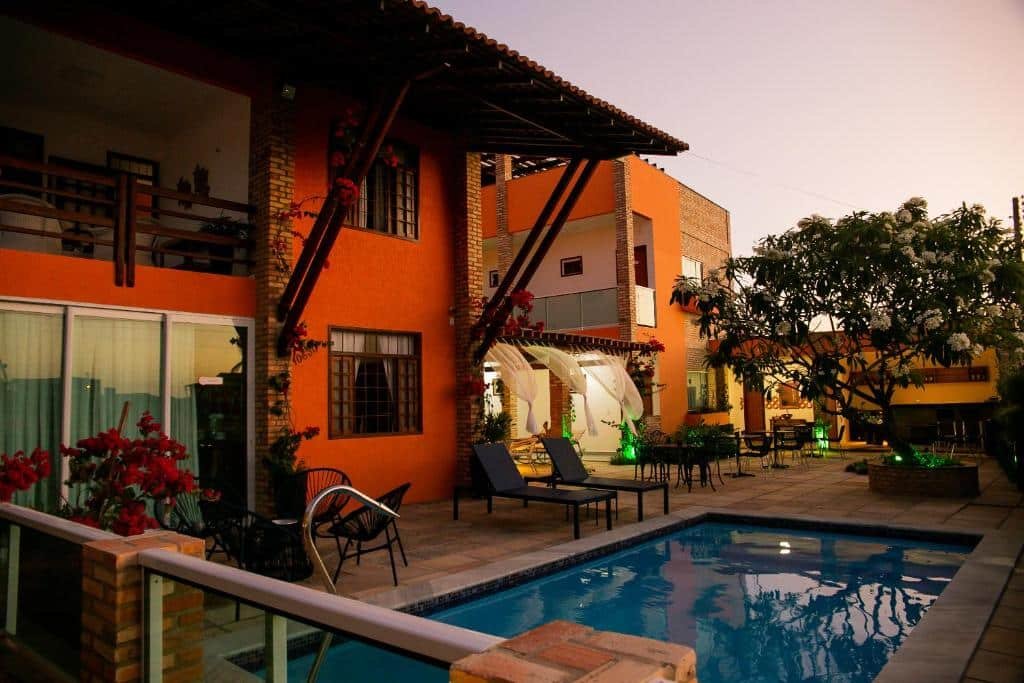 Piscina da Pousada das Flores no Litoral do Piaúi.