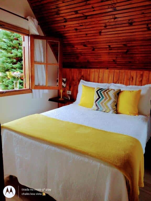 quarto dos Chalés Boa Vista