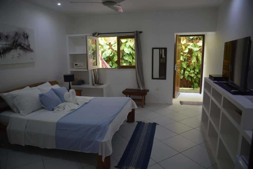 Quarto da Pousada Caminho da Praia.