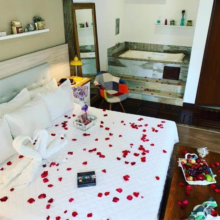 suíte da Pousada Reserva em Penedo